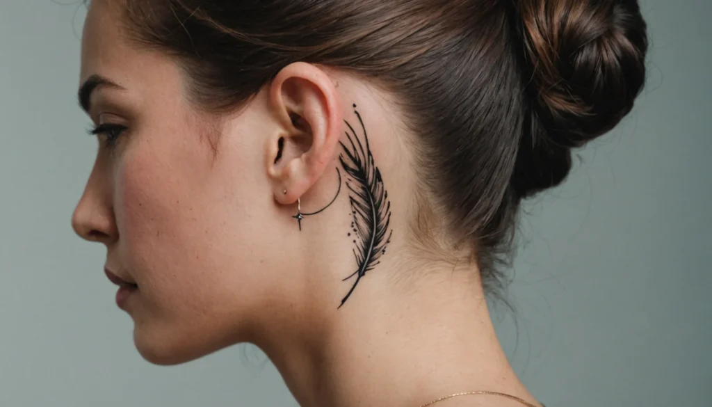 tatouage derriere oreille signification