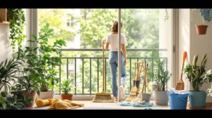 nettoyer balcon appartement
