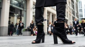 bottines ouvertes devant tendances