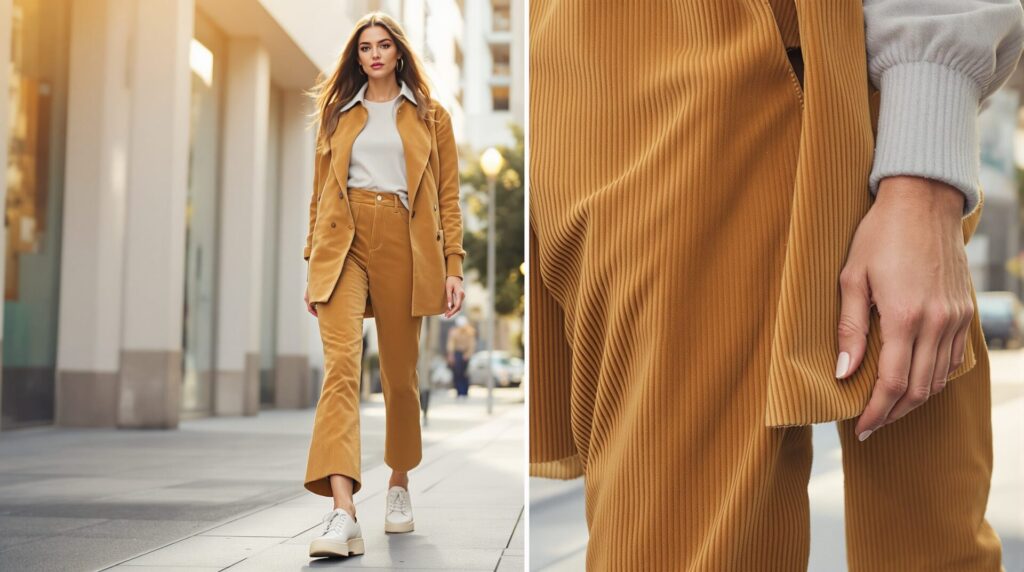 quelle chaussure avec pantalon velours femme