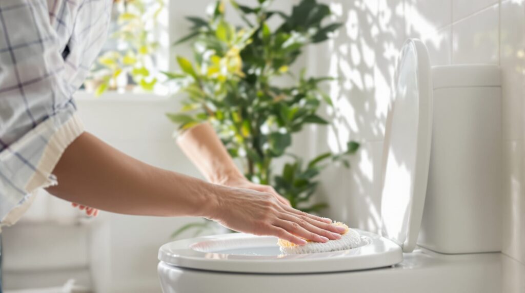 nettoyage de toilette