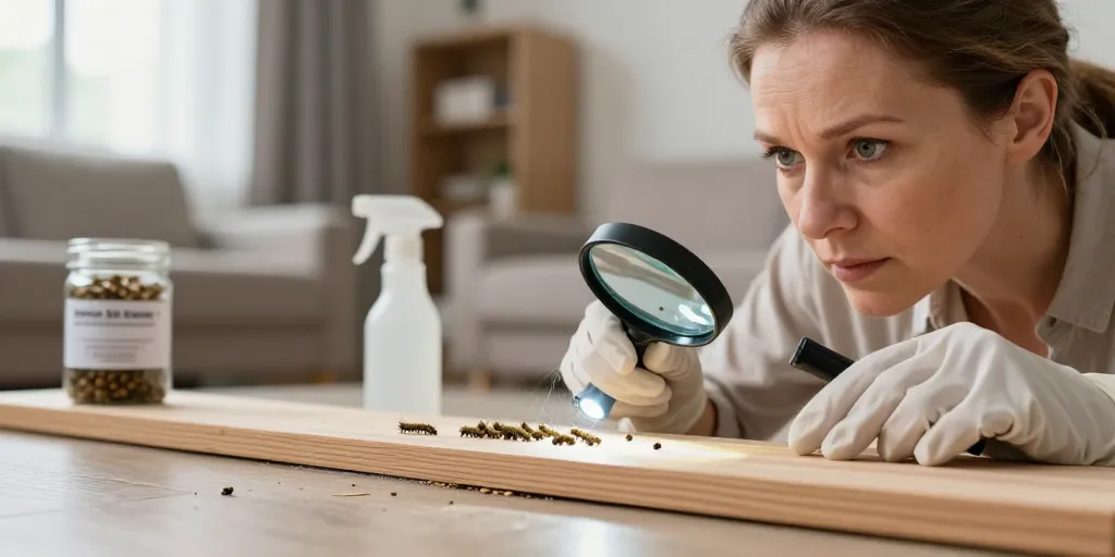 vers chenille maison