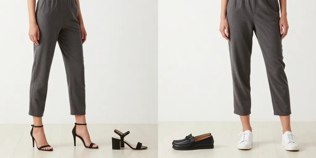 chaussure avec combinaison