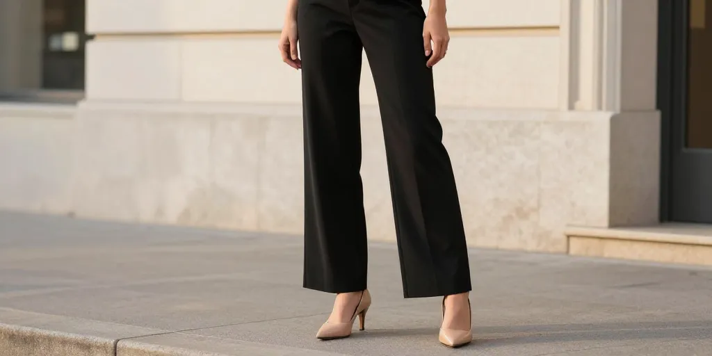 quelles chaussures avec pantalon large noir