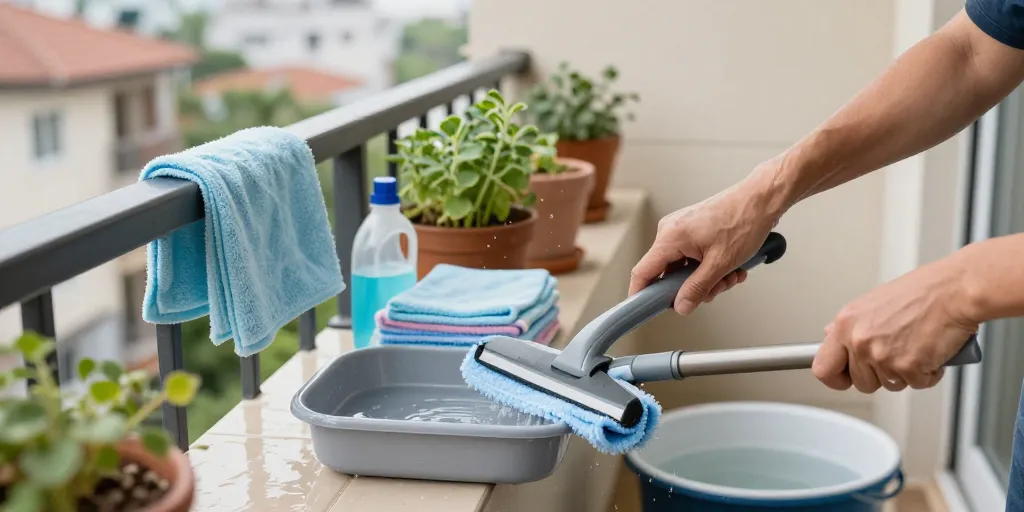 comment nettoyer son balcon