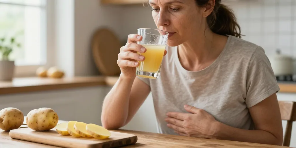 jus de pommes de terre estomac