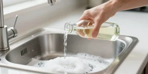 deboucher evier bicarbonate de soude et vinaigre blanc