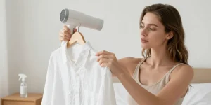 défroisser un vêtement