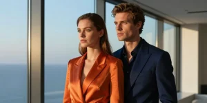 association couleur orange et bleu