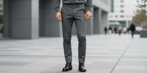 tenue avec pantalon gris