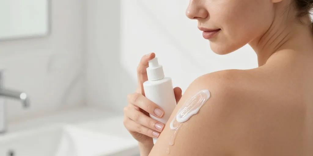 Le gel parfumant musc blanc, un geste parfumé qui hydrate et rafraîchit la peau sans effet collant